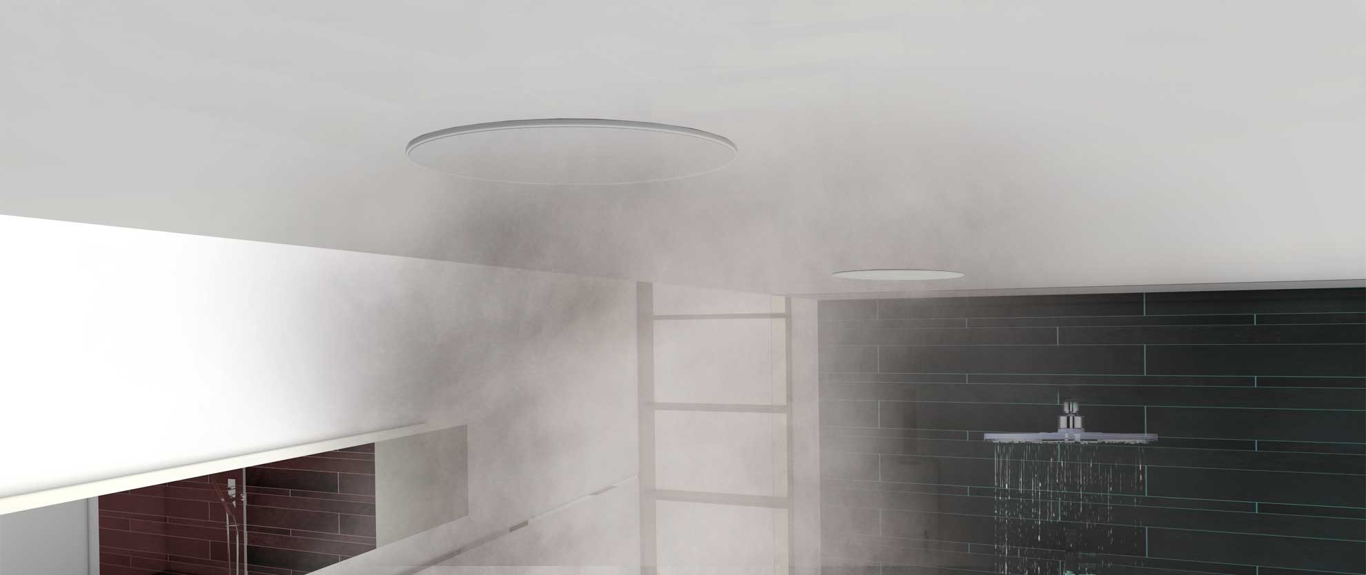 gloeilamp Mars Electrificeren Inbouw plafond speaker voor de badkamer, kies Bluetooth of Wifi